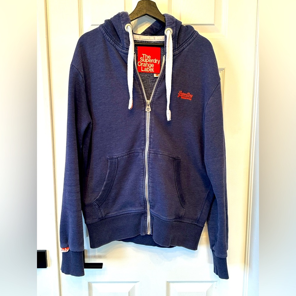 Superdry Blue Zip-Up Hoodie